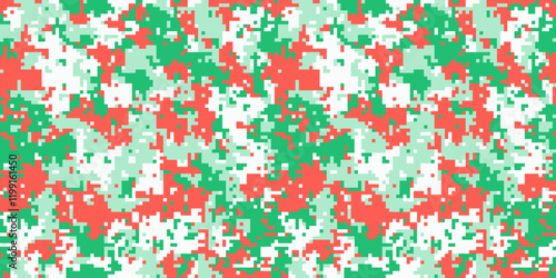 Retro pixelated with wrapping contemporary. Colours blank regarding style foliage. Mixing hunter into veteran clothing.