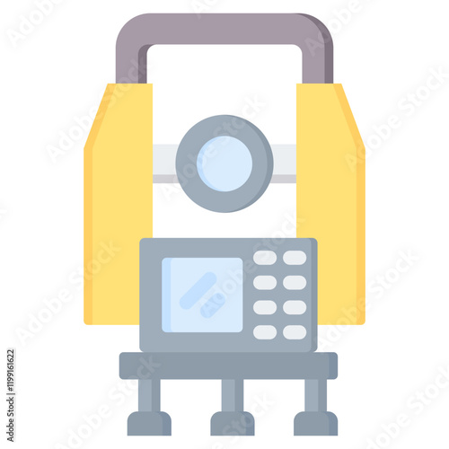 Theodolite Flat Icon