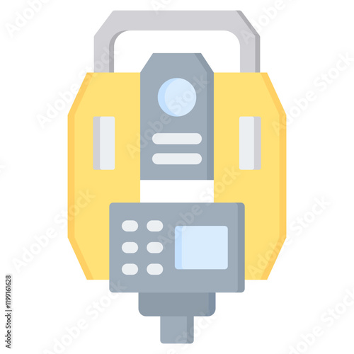 Total Station Flat Icon