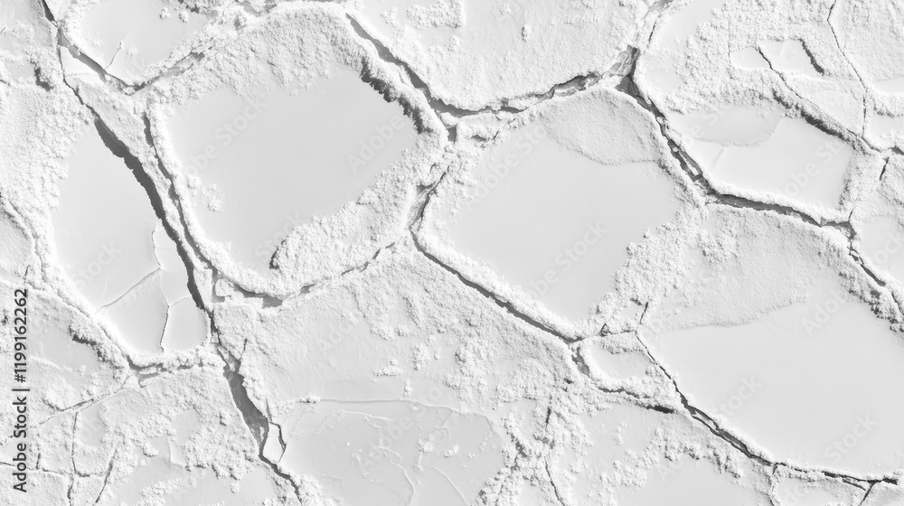 Fototapeta premium Cracked white surface texture background.