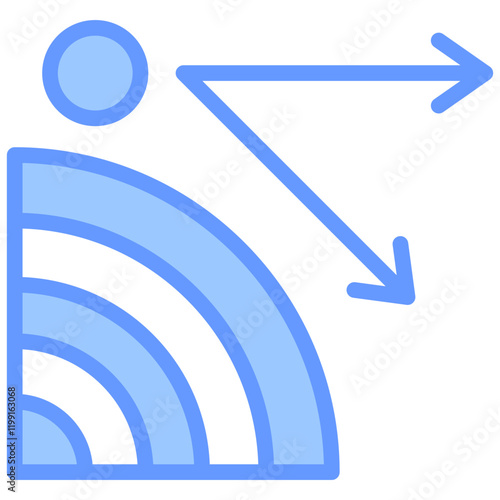 Nadir Blue Icon