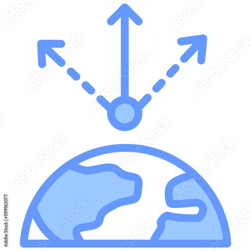 Zenith Blue Icon