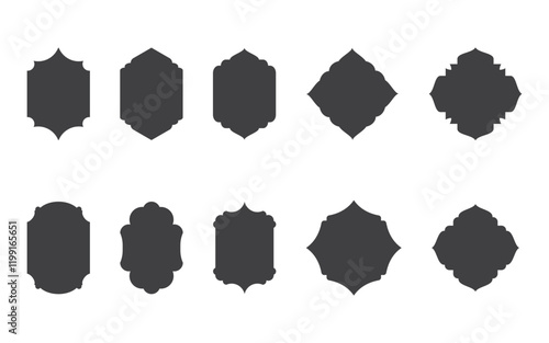 Mosque window vector icon