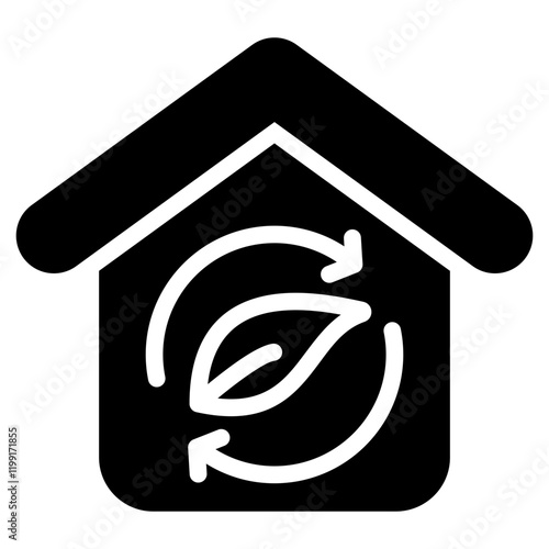 Sustainable Design Glyph Icon