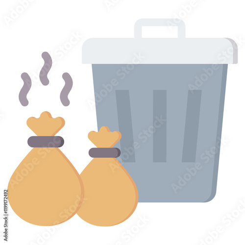 Waste Flat Icon