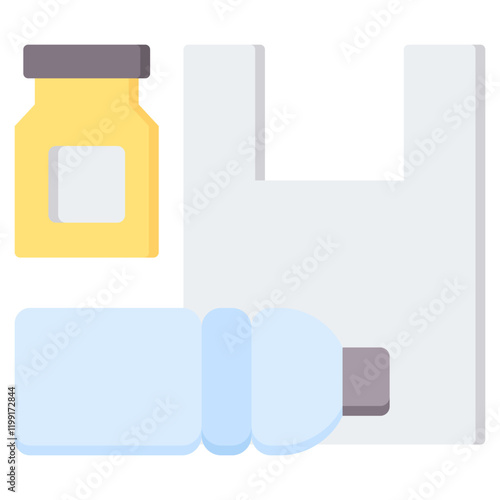 Plastic Flat Icon
