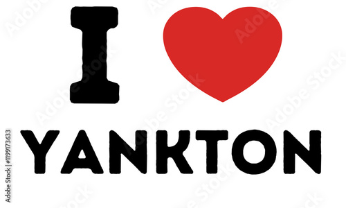 I Love Yankton United States photo