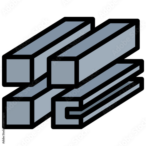 Metal Outline Color Icon