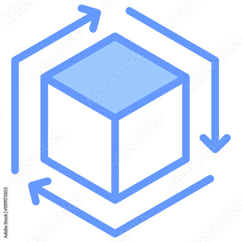 Reuse Blue Icon