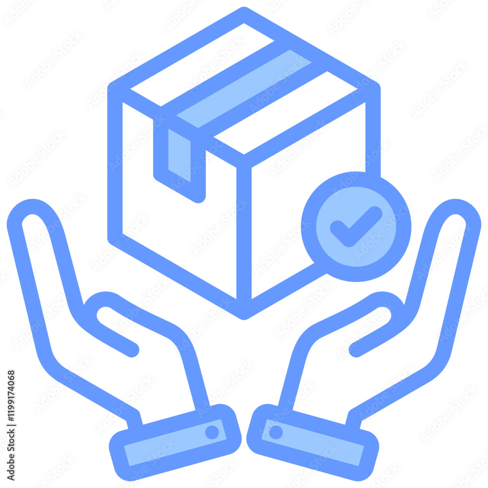 Obraz premium Handmade Blue Icon