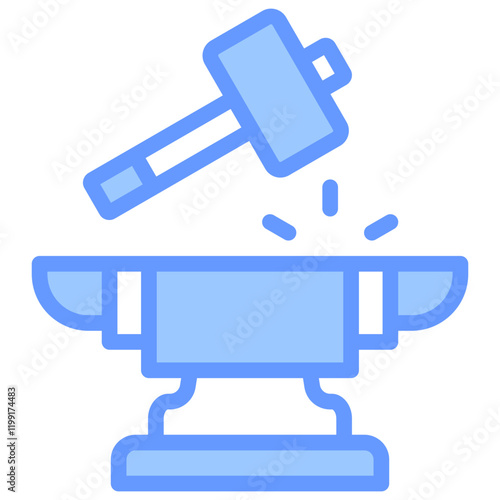 Craftsmanship Blue Icon
