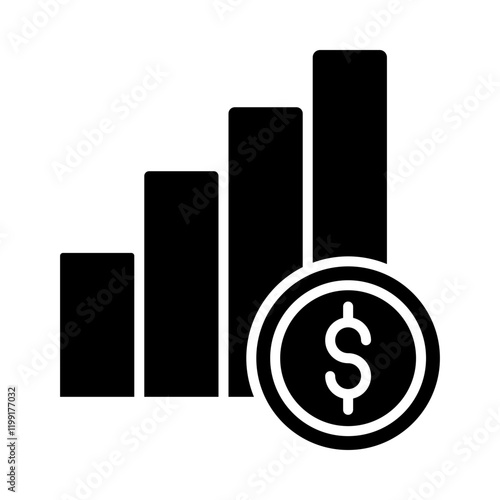 Revenue Icon glyph icon