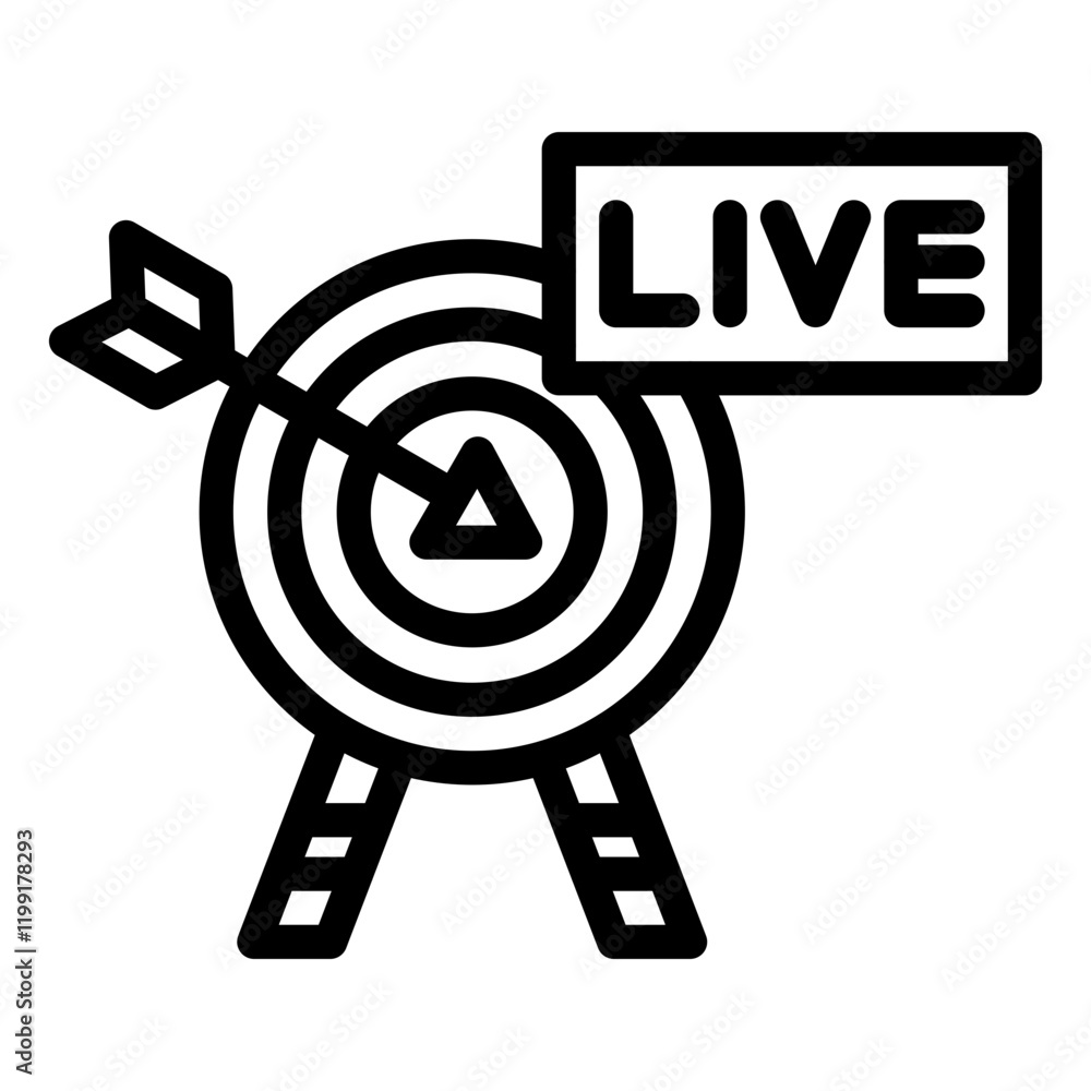 Live Broadcast Icon Live Broadcast Icon