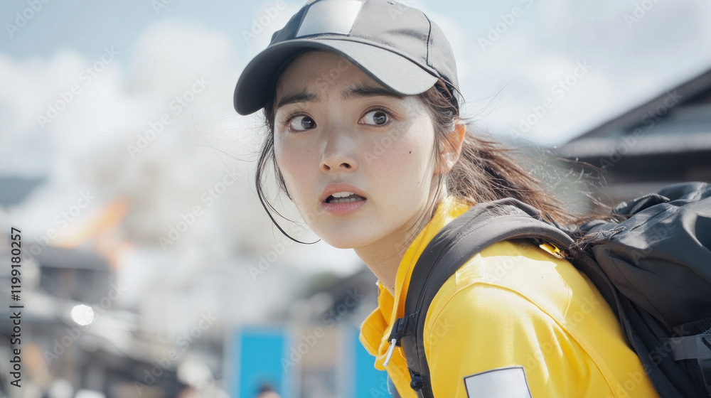 Korean firefighter woman seriously rescues putting out a fire in a resident's house Korean firefighter woman seriously rescues putting out a fire in a resident's house