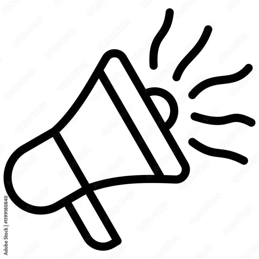 Noise Outline Icon Noise Outline Icon