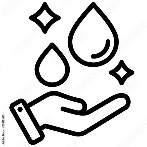 Sanitizer Outline Icon