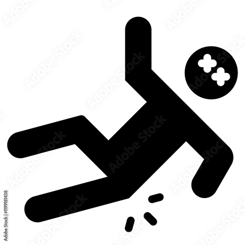 Accident Glyph Icon