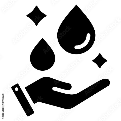 Sanitizer Glyph Icon