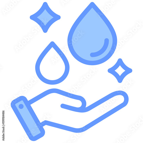 Sanitizer Blue Icon