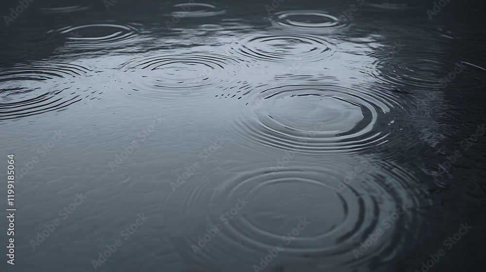 A close-up of ripples forming delicate patterns on the surface of still water, with soft reflections of light A close-up of ripples forming delicate patterns on the surface of still water, with soft reflections of light
