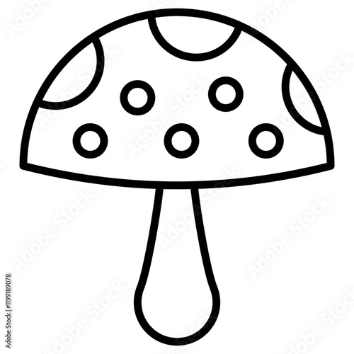 Fotografie Mushroom Icon
