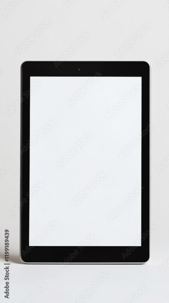 Modern portable device with empty display, ideal for showcasing apps, websites or designs Modern portable device with empty display, ideal for showcasing apps, websites or designs