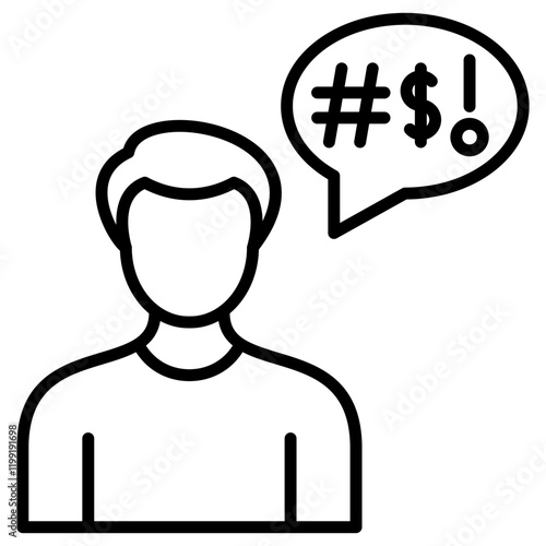 Obscene Language Icon