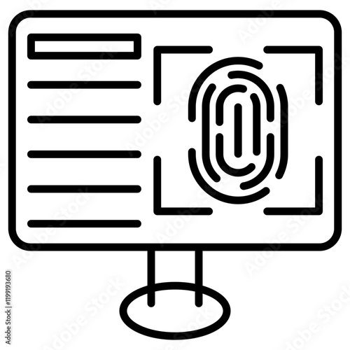 Biometric Data Icon