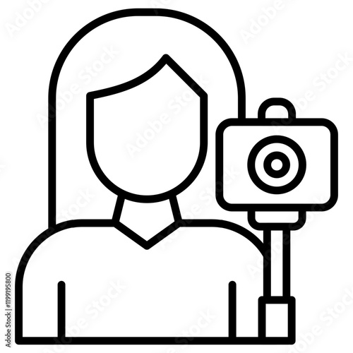 Female Vlogger Icon