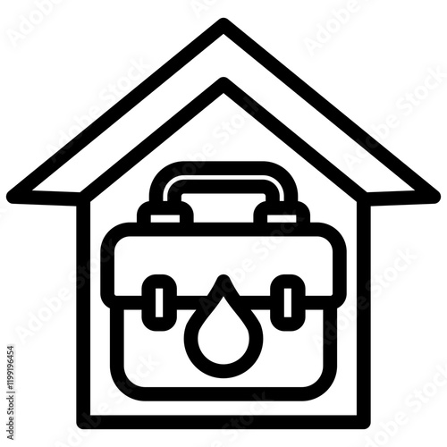 Home Blood Testing Kit Outline Icon