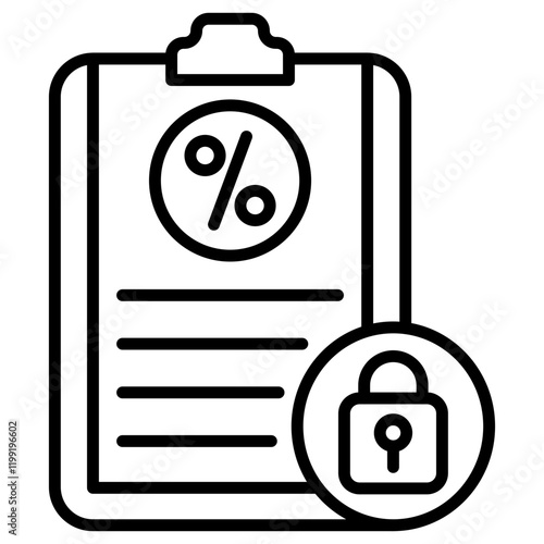Fixed Interest Rate Icon