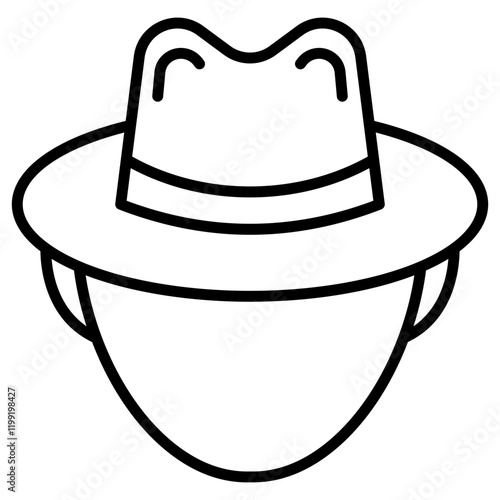 Noir Hat Icon