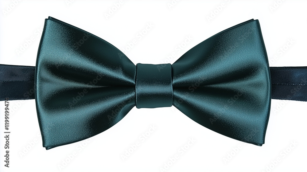 Green satin bow tie for St. Patrick's Day celebration Green satin bow tie for St. Patrick's Day celebration
