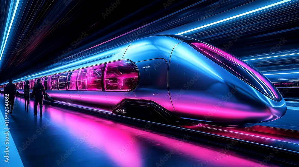 Futuristic High-Speed Train: A Journey into Tomorrow's Transportation Futuristic High-Speed Train: A Journey into Tomorrow's Transportation