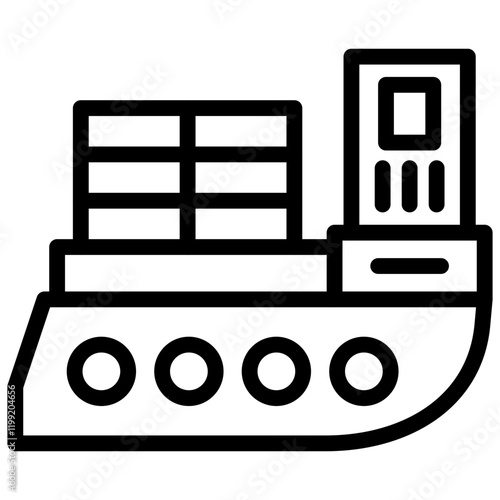 Cargo Barge Icon