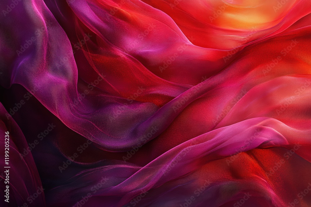 Fototapeta premium Dynamic abstract visual exploration of deep ruby and burgundy tones digital artwork contemporary art environment close-up perspective