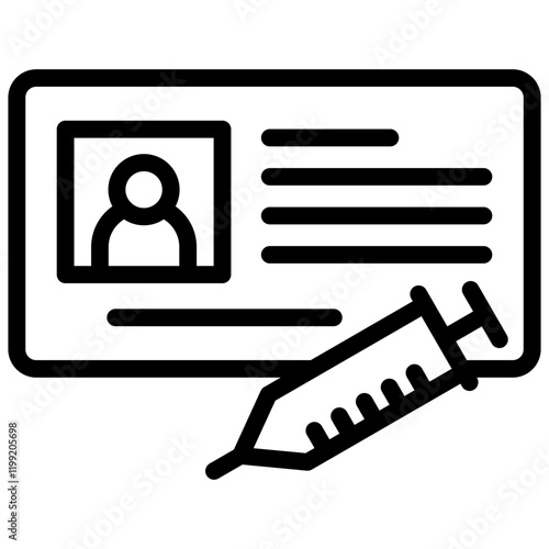 Vaccination Certificate Icon