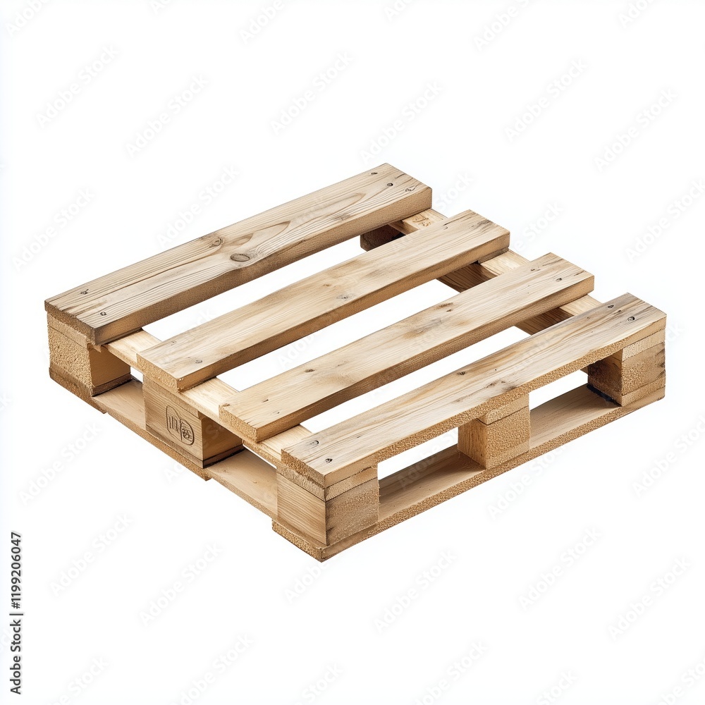 Simple Wooden Pallet Box with No Contents Simple Wooden Pallet Box with No Contents