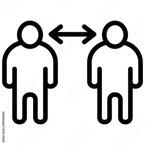 Social Distancing Icon