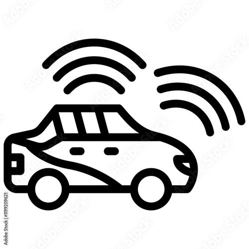 Self Driving Vehicle Icon