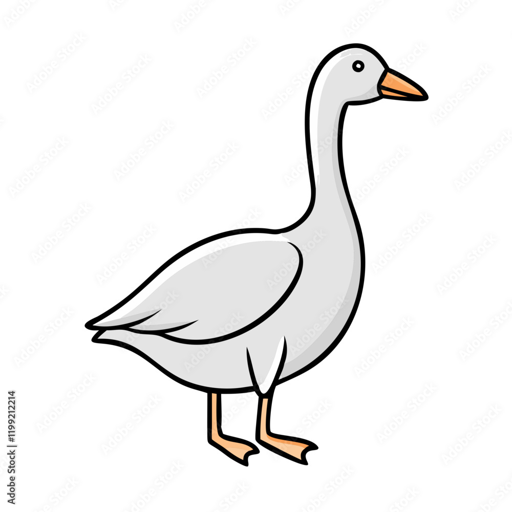 goose silhouette icon, goose silhouette vector illustration-simple illustration of goose silhouette, perfect for goose silhouette logos and themed design goose silhouette icon, goose silhouette vector illustration-simple illustration of goose silhouette, perfect for goose silhouette logos and themed design