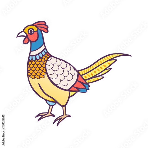 pheasant icon, pheasant vector illustration-simple illustration of pheasant, perfect for pheasant logos and themed design 