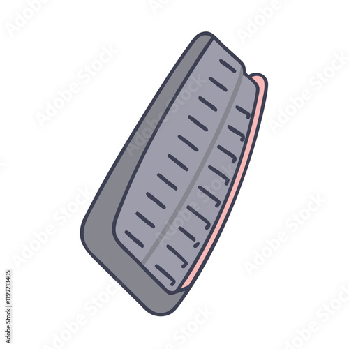 shotgun recoil pad icon, shotgun recoil pad vector illustration-simple illustration of shotgun recoil pad, perfect for shotgun recoil pad logos and themed design 