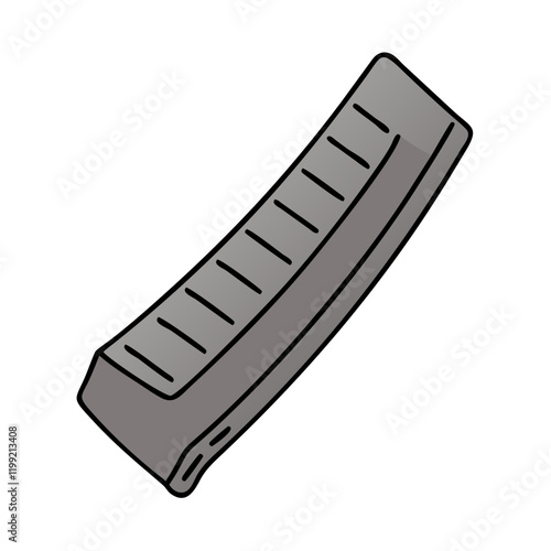 shotgun recoil pad icon, shotgun recoil pad vector illustration-simple illustration of shotgun recoil pad, perfect for shotgun recoil pad logos and themed design 