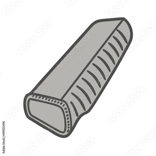 shotgun recoil pad icon, shotgun recoil pad vector illustration-simple illustration of shotgun recoil pad, perfect for shotgun recoil pad logos and themed design 