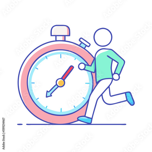 interval running icon, interval running vector illustration-simple illustration of interval running, perfect for interval running logos and themed design 