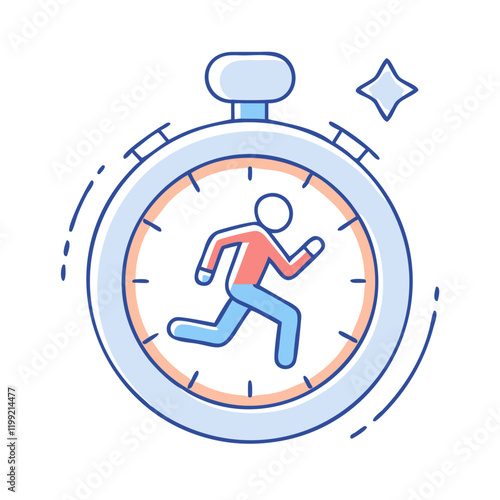 interval running icon, interval running vector illustration-simple illustration of interval running, perfect for interval running logos and themed design 