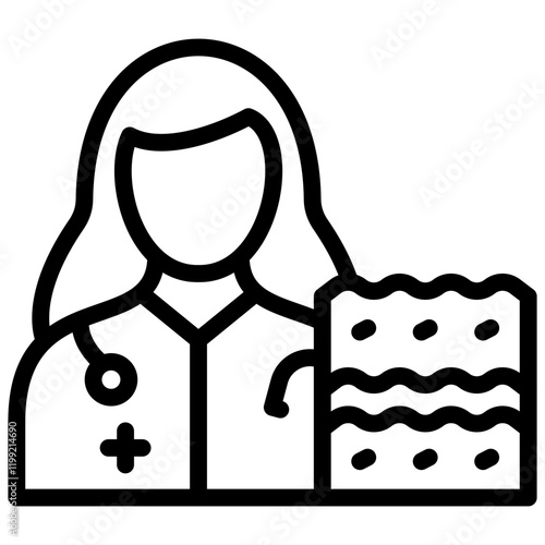 Dermatologist Female Icon