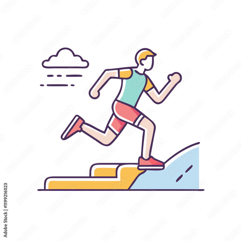 runner s high icon, runner s high vector illustration-simple illustration of runner s high, perfect for runner s high logos and themed design runner s high icon, runner s high vector illustration-simple illustration of runner s high, perfect for runner s high logos and themed design