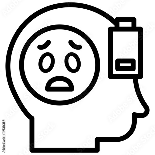 Exhausted Icon